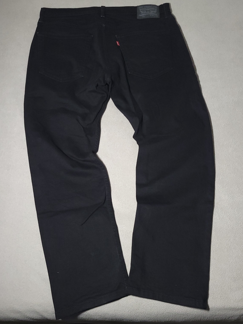 Levi's 502 Regular Taper Black Jeans Mens 36x30